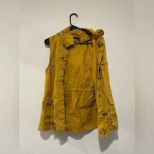 Love Tree Mustard Yellow Utility Vest Size Large